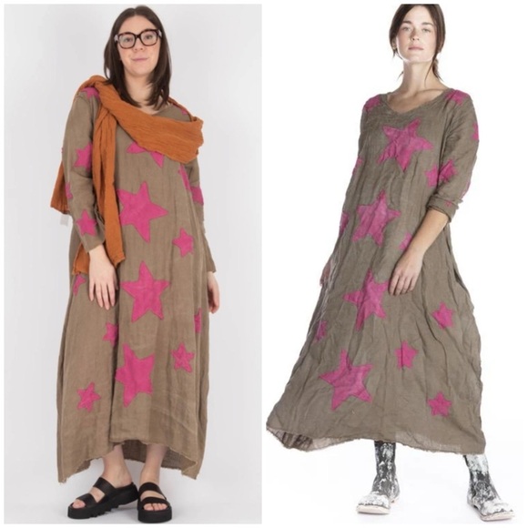 MAGNOLIA PEARL Cassiel Maxi Star Dress One Size - Picture 1 of 8